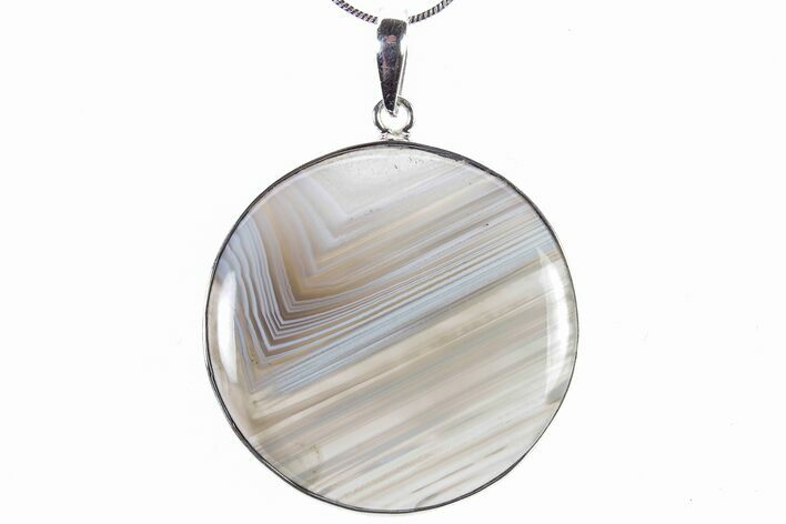 Botswana Agate Pendant (Necklace) - Sterling Silver #321614